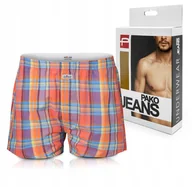 Majtki męskie - Bokserki Luźne Męskie z Rozcięciem Wygodna Piżama Prezent dla Niego Pudełko - miniaturka - grafika 1