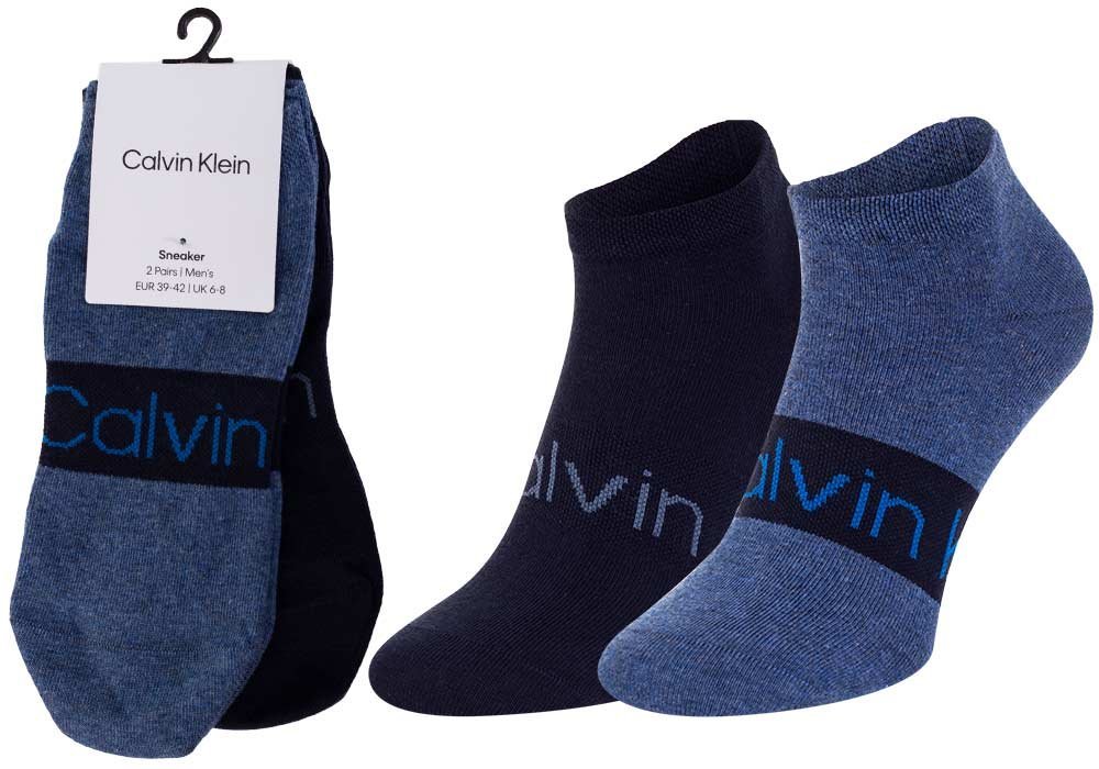 Calvin Klein Skarpetki Stopki 2 Pary Navy Denim 701218712 004 43-46