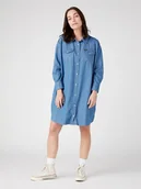 Sukienki - Wrangler Sukienka w kolorze niebieskim - miniaturka - grafika 1