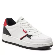 Buty dla chłopców - Sneakersy Levi's® VUNI0091S-0239 White Black Red - miniaturka - grafika 1
