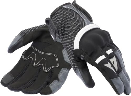 DAINESE Namib Gloves letnie rękawice motocyklowe, z elastyczną tkaniną i wentylatorem, ekranem dotykowym, męskimi, czarne/żelazne, S