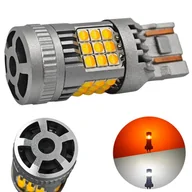 Żarówki samochodowe - Żarówka W21/5W Led 7443 12-24V Biało-Pomarańczowa Bez Błędu - miniaturka - grafika 1