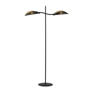 Emibig LOTUS LP2 BLACK/GOLD 1106/LP2 lampa podłogowa oryginalny Design abażury 1106/LP2 - Lampy stojące - miniaturka - grafika 1