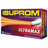 Leki przeciwbólowe - US Pharmacia Sp z o.o IBUPROM Ultramax 600 mg Lek przeciwbólowy 10 tabletek - miniaturka - grafika 1