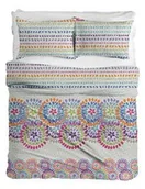 Pościel - Matex Pościel bawełniana 220x200 rozeta kolorowa R17 Ranforce - miniaturka - grafika 1