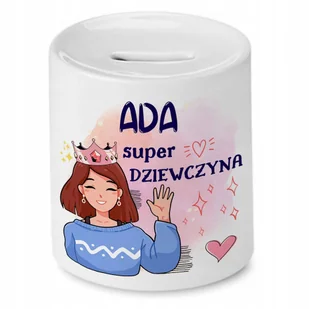 Skarbonka 330 ml Dla Ady Córki Dziecka Prezent z Nadrukiem ze Zdjęciem - Skarbonki - miniaturka - grafika 1