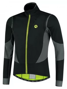 Męska Kurtka Rowerowa Rogelli Winterjacket Brave | Black/Grey/Fluor - Rozmiar M - Kurtki męskie - miniaturka - grafika 1
