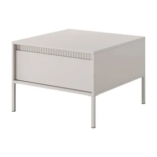 Stolik kawowy ryflowany SENSO 1S (F) Beżowy - Ławy i stoliki kawowe - miniaturka - grafika 1