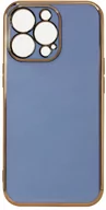 Etui i futerały do telefonów - Lighting Color Case etui do Samsung Galaxy A12 5G żelowy pokrowiec ze złotą ramką niebieski - miniaturka - grafika 1