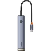 Huby USB - Hub BASEUS UltraJoy Series 6w1 B00052802811-02 USB Typu C, Pasywny Szary B00052802811-02 - miniaturka - grafika 1