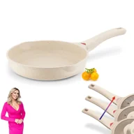 Patelnie - Patelnia Indukcja Uniwersalna Solidna Konighoffer Creamy Marble 24 Cm - miniaturka - grafika 1