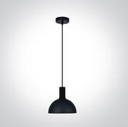 Lampy sufitowe - Omorfo lampa wisząca czarna 63140/B OneLight - miniaturka - grafika 1