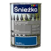 Emalie - Emalia chlorokauczukowa Supermal niebieska ciemna 900 ml Śnieżka - miniaturka - grafika 1