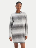 Sukienki - Liu Jo Sukienka dzianinowa MF5488 MA14R Szary Regular Fit - miniaturka - grafika 1