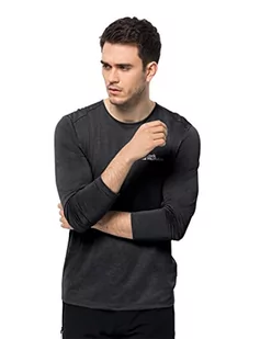 Jack Wolfskin Bluza męska Pack & Go, czarna, XXL (DE) - Bluzy męskie - miniaturka - grafika 1