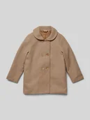 Kurtki i płaszcze dla dziewczynek - Płaszcz z wykładanym kołnierzem model ‘NALINA’ - miniaturka - grafika 1