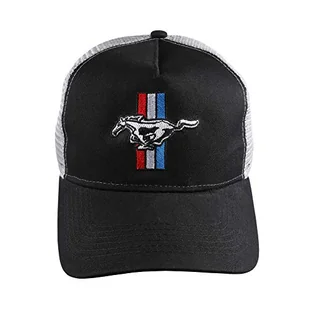 Ford Męska czapka z logo Mustang Snapback, szary/czarny, Rozmiar uniwersalny - Czapki damskie - miniaturka - grafika 1