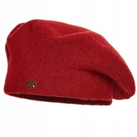 Czapki damskie - Beret damski MIRIAM Czerwony - miniaturka - grafika 1