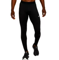 Spodnie sportowe męskie - Legginsy męskie Asics  Lite Show Winter Tight Black/Green S - miniaturka - grafika 1