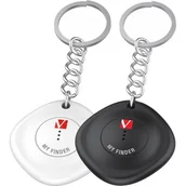 Plecaki - Verbatim My Finder zestaw 2 trackerów Bluetooth do plecaka, walizki, portfela, kluczy i innych przedmiotów, kompatybilny z Apple "Wo ist?", lokalizator kluczy z wymienną baterią - miniaturka - grafika 1