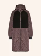 Płaszcze damskie - Msch Copenhagen Płaszcz Pikowany Mschadelyn Kiara Z Mieszanki Materiałów schwarz - miniaturka - grafika 1