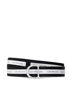 Paski - Calvin Klein Jeans Pasek Damski Rounded Slider Belt 30Mm K60K609321 Czarny - grafika 1