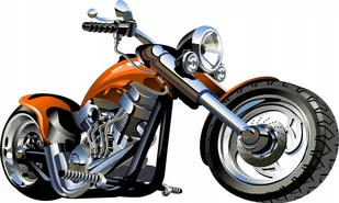 Naklejka Motor motocykl HARLEY Pojazdy 67, 50x30 cm - Naklejki na ścianę - miniaturka - grafika 1