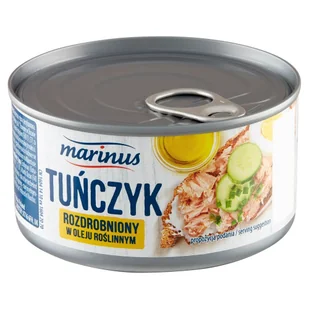Tuńczyk Rozdrobniony W Oleju Roślinnym Marinus 185 G - Konserwy i dania rybne - miniaturka - grafika 1
