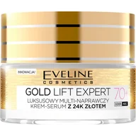Serum do twarzy - GOLD LIFT EXPERT LUKSUSOWY MULTI-NAPRAWCZY KREM-SERUM 70+ - miniaturka - grafika 1
