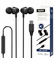 Słuchawki - Xqisit SŁUCHAWKI PRZEWODOWE DOKANAŁOWE USB TYP-C Z MIKROFONEM PILOTEM 1.2m - miniaturka - grafika 1