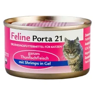 Mokra karma dla kotów - Feline Porta 21, 6 x 90 g - Tuńczyk z krewetkami - miniaturka - grafika 1