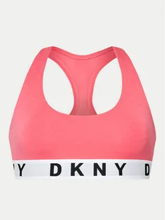 DKNY Biustonosz top DK4519 Różowy - Bielizna sportowa damska - miniaturka - grafika 1