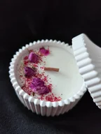 Świece - Zapachowa świeca sojowa o zapachu "Malina&Róża" - miniaturka - grafika 1