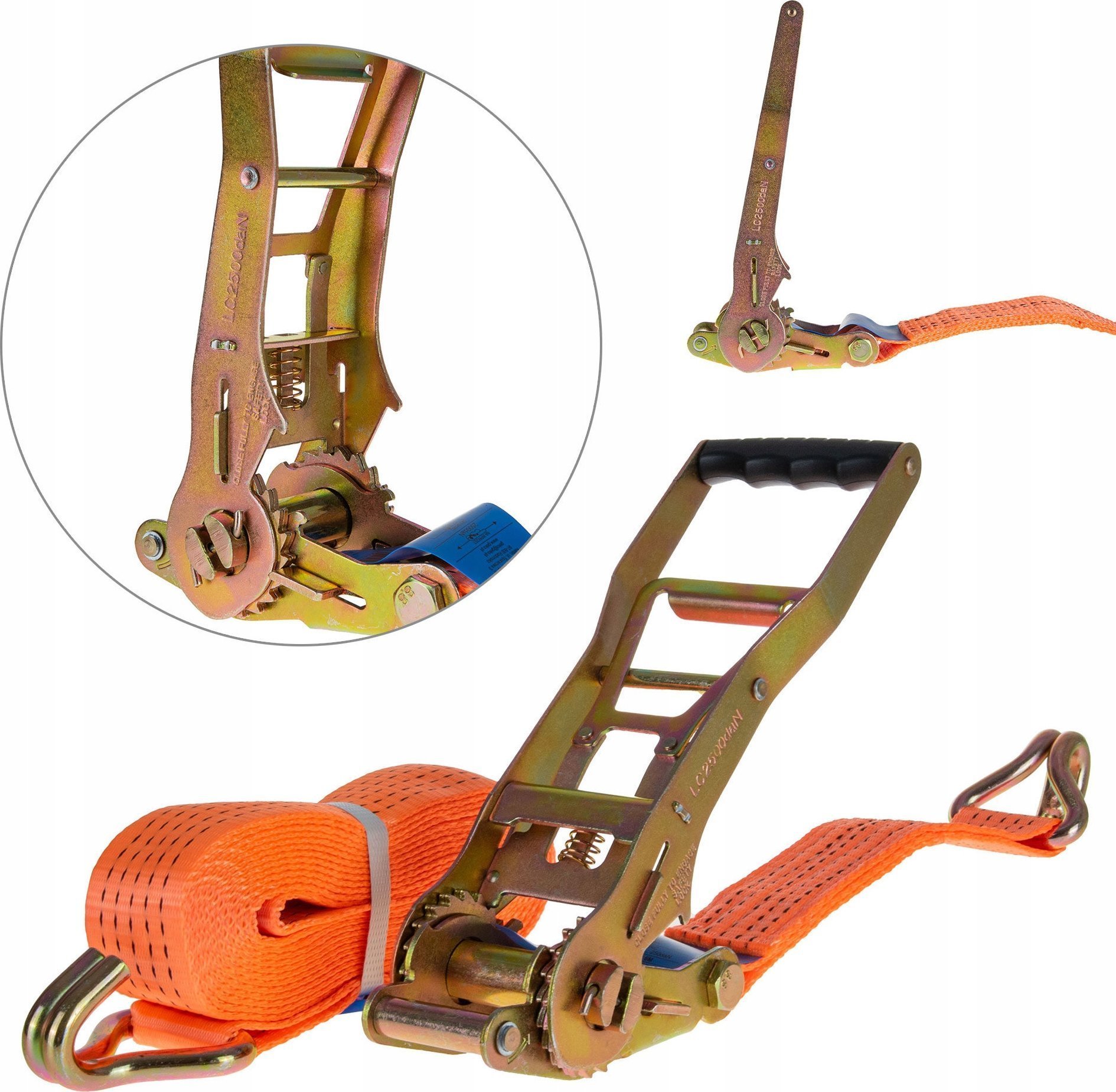 Geko Pas transportowy z grzechotką ERGO 6m/5T/50mm 8