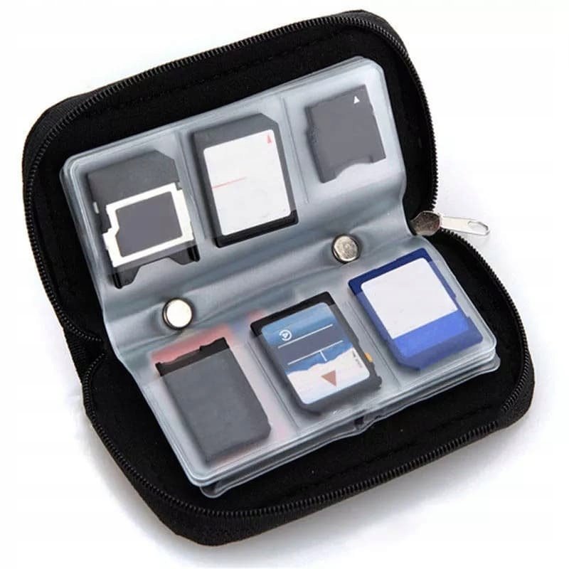 Organizer Futerał Etui Na Karty Pamięci Micro Sd Pokrowiec Portfel Schowek