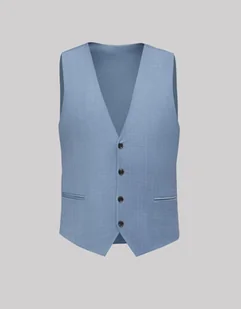kamizelka bairo slim fit błękit - Kamizelki męskie - miniaturka - grafika 1