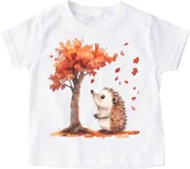 Koszulki dla dziewczynek - Koszulka z jeżem na Dzień Jeża - wzór jeż125 - miniaturka - grafika 1