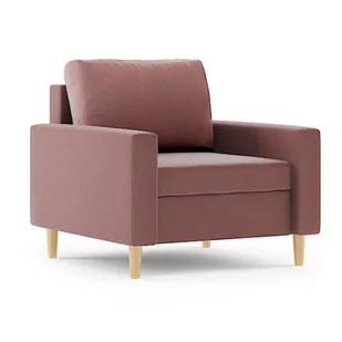 Nowoczesny fotel do salonu, Bellis, 76x93x70 cm, róż - Fotele - miniaturka - grafika 1