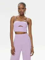 Koszulki i topy damskie - Patrizia Pepe Top 2C1545/A049-M495 Fioletowy Regular Fit - miniaturka - grafika 1
