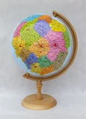 Pomoce naukowe - Zachem Globus z mapą administracyjno-fizyczną Polski 320 mm - miniaturka - grafika 1