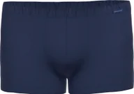 Majtki męskie - Bokserki męskie AMMANN - Retro szorty Bawełna & More, paski ton w ton, mieszanka bawełny granatowy XL - miniaturka - grafika 1