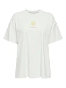 Koszulki i topy damskie - ONLY Koszulka w kolorze białym - miniaturka - grafika 1