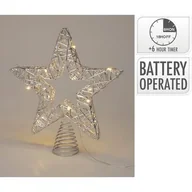 Ozdoby bożonarodzeniowe - Czubek choinkowy LED gwiazda - miniaturka - grafika 1