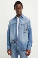 Koszule męskie - G-Star Raw koszula jeansowa męska kolor niebieski regular D24764-D539 - miniaturka - grafika 1