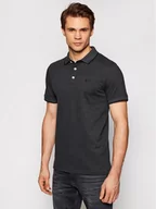 Koszulki męskie - Jones Jack Polo Paulos 12136668 Czarny Slim Fit - miniaturka - grafika 1