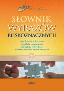 Greg Słownik wyrazów bliskoznacznych - Greg - Materiały pomocnicze dla uczniów - miniaturka - grafika 1