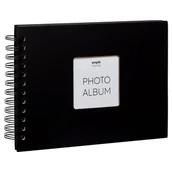 Albumy fotograficzne - EMPIK HOME –Album fotograficzny wyklejany z okienkiem, czarny, na 50 zdjęć 10x15 cm - miniaturka - grafika 1