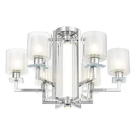 Lampy sufitowe - Lumina Deco Deco NOWOCZESNA LAMPA SUFITOWA CHROMOWANA MANHATTAN W6 DECO LDC 8012-6 (CHR) - miniaturka - grafika 1