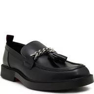 Półbuty męskie - HUGO Skórzane loafersy Iker_mocc_lt - miniaturka - grafika 1