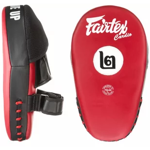 Fairtex Łapy Tarcze Tajskie FMV12 &quot;Hybrid Cardio&quot; Zakrzywione Red/Black 2 Sztuki - Tarcze i łapy - miniaturka - grafika 1
